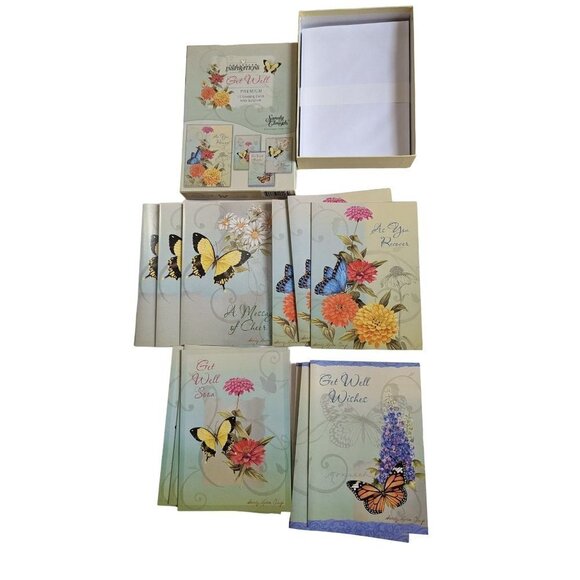 Christian Inspirations get well cards  2010 Butterfly  12 cards Scriptures - Picture 4 of 5